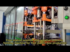 반려동물 음식용 자동 세 역 진공 형성 기계 사용 된 사용 된 음식 용기