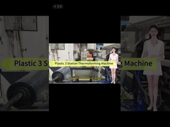 완전 자동 플라스틱 3 스테이션 열성형기