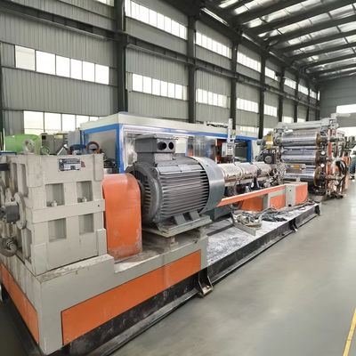 사용 된 플라스틱 extruder 기계 높은 생산 효율과 좋은 안정성 플라스틱 필름 기계 pp 플라스틱 엽 extruder